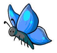 blue butterfly