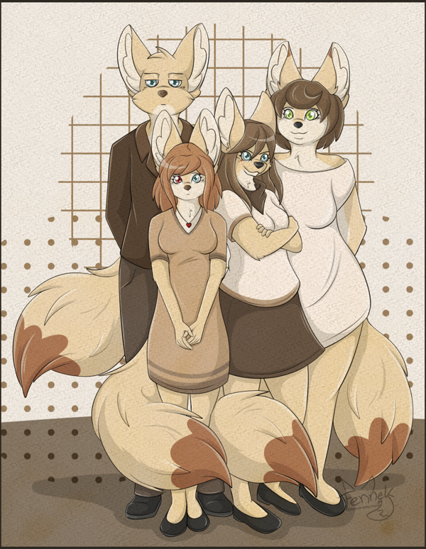 Fennec Fox Family