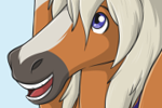 Furry Horse Sticker