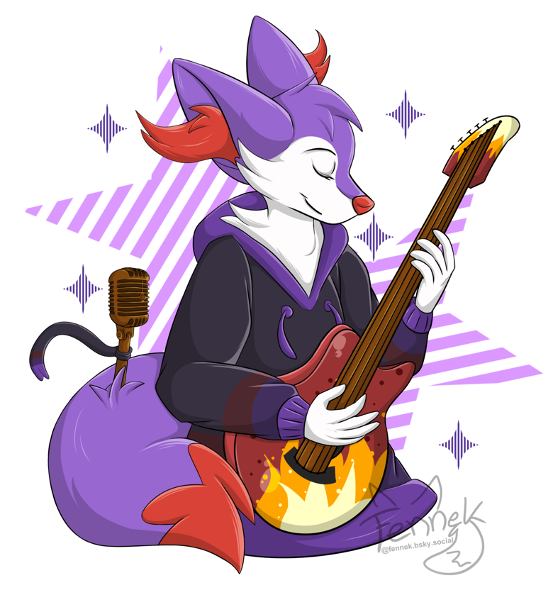 Shiny Braixen Rockstar
