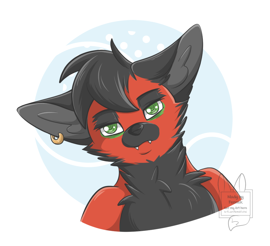 Black-Red Wolf