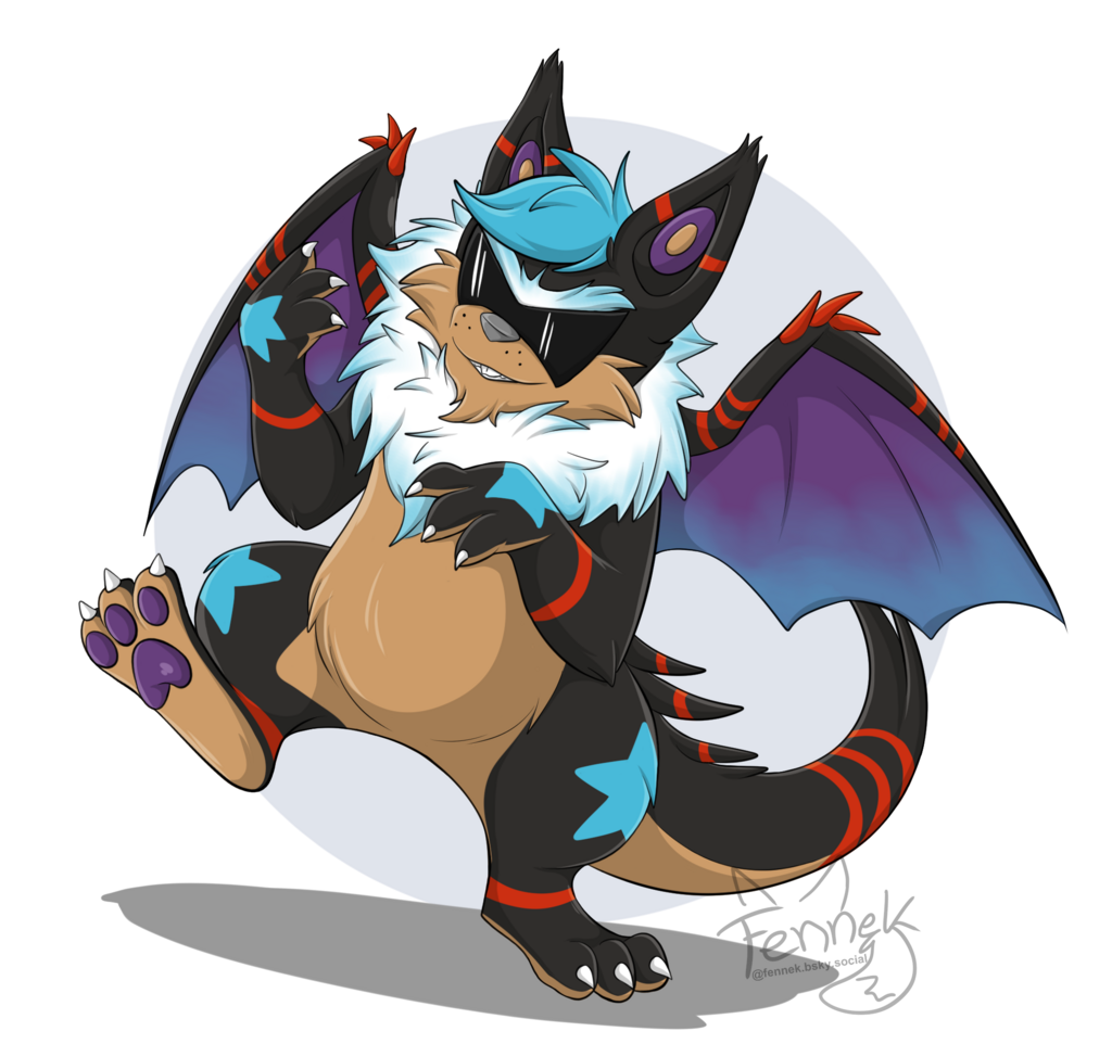 Dragon Hamster - Dramster makes Air Guitar