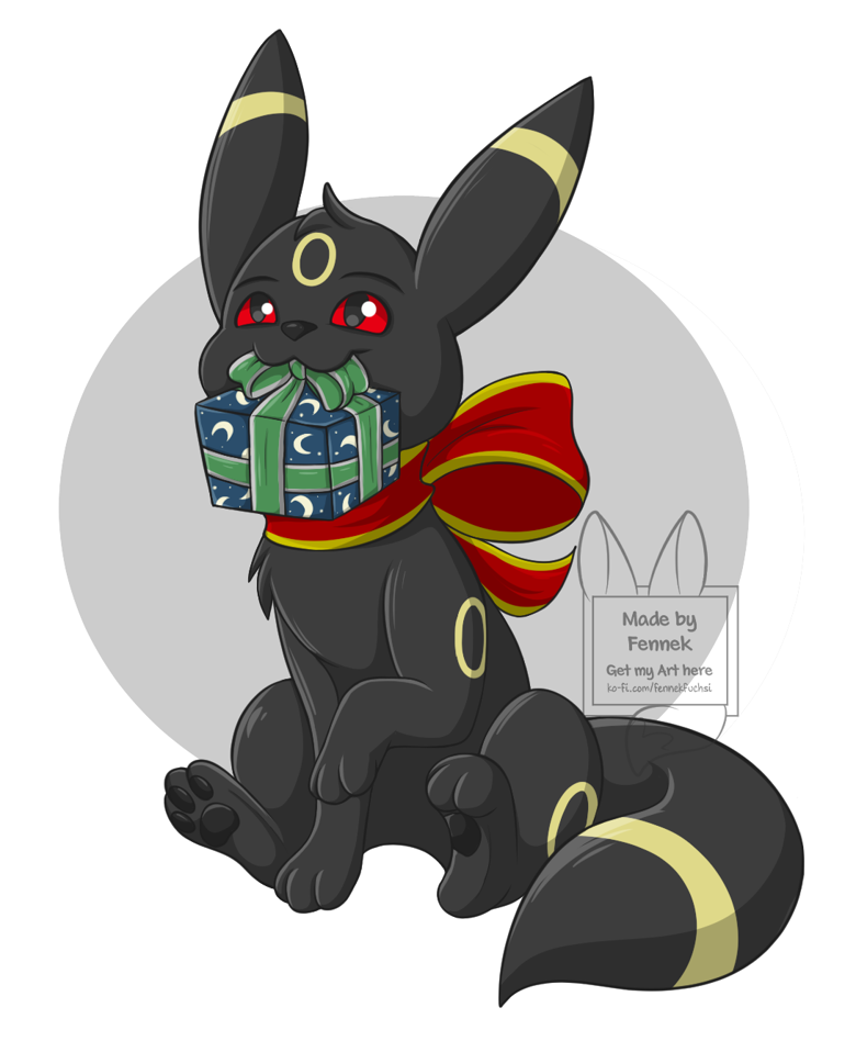 Umbreon gives a gift